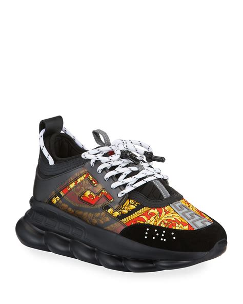 Versace Chain Reaction Barocco Sneakers .